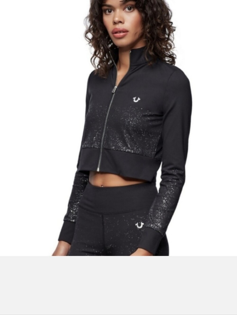 True Religon Croped Zip Up